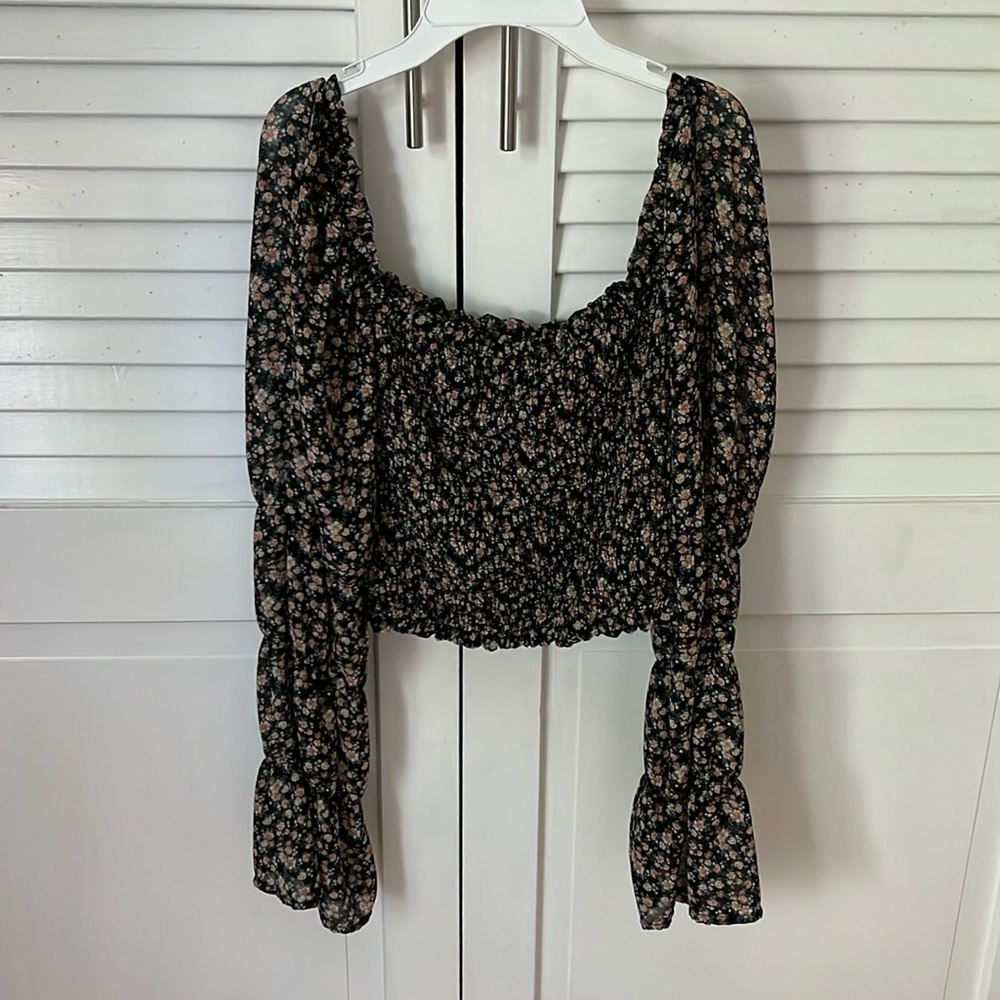 Wild Fable Long Sleeve Crop Top